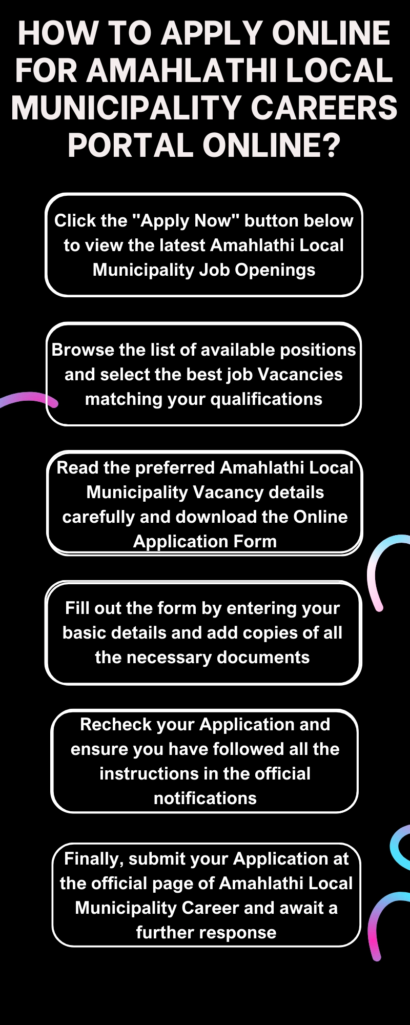 How to Apply online for Amahlathi Local Municipality Careers Portal Online?