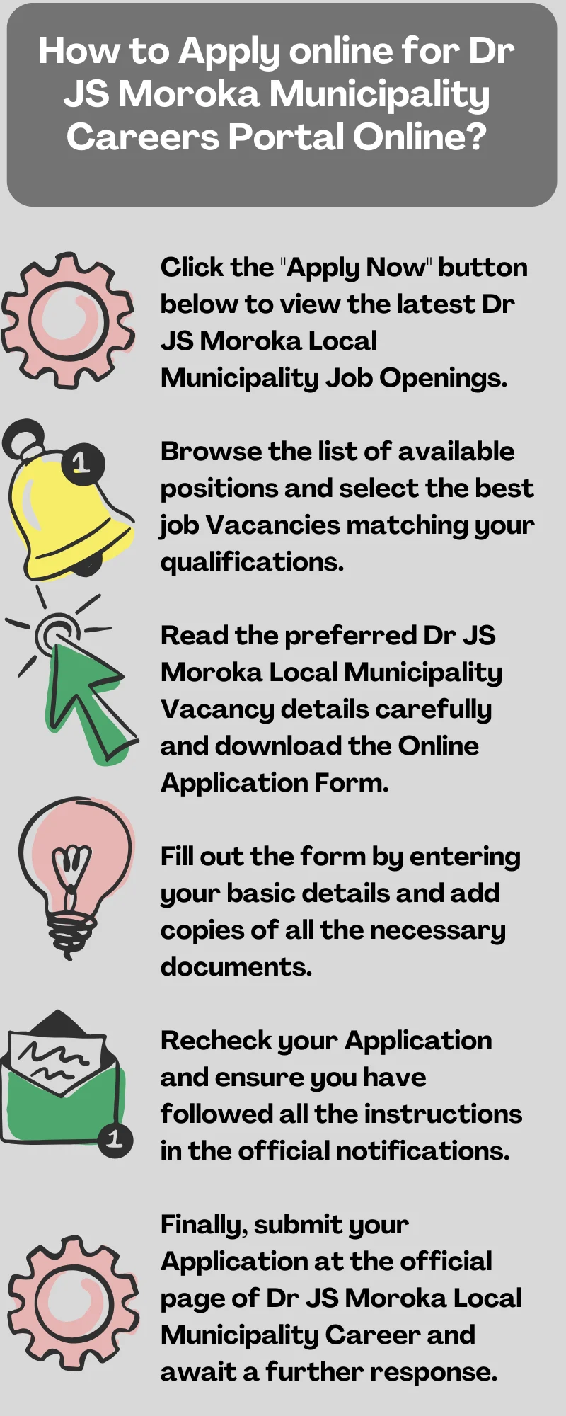 How to Apply online for Dr JS Moroka Municipality Careers Portal Online?