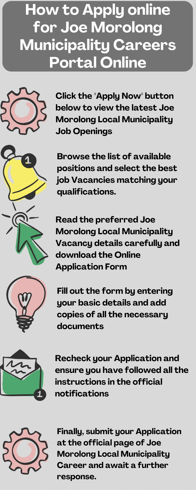 How to Apply online for Joe Morolong Municipality Careers Portal Online