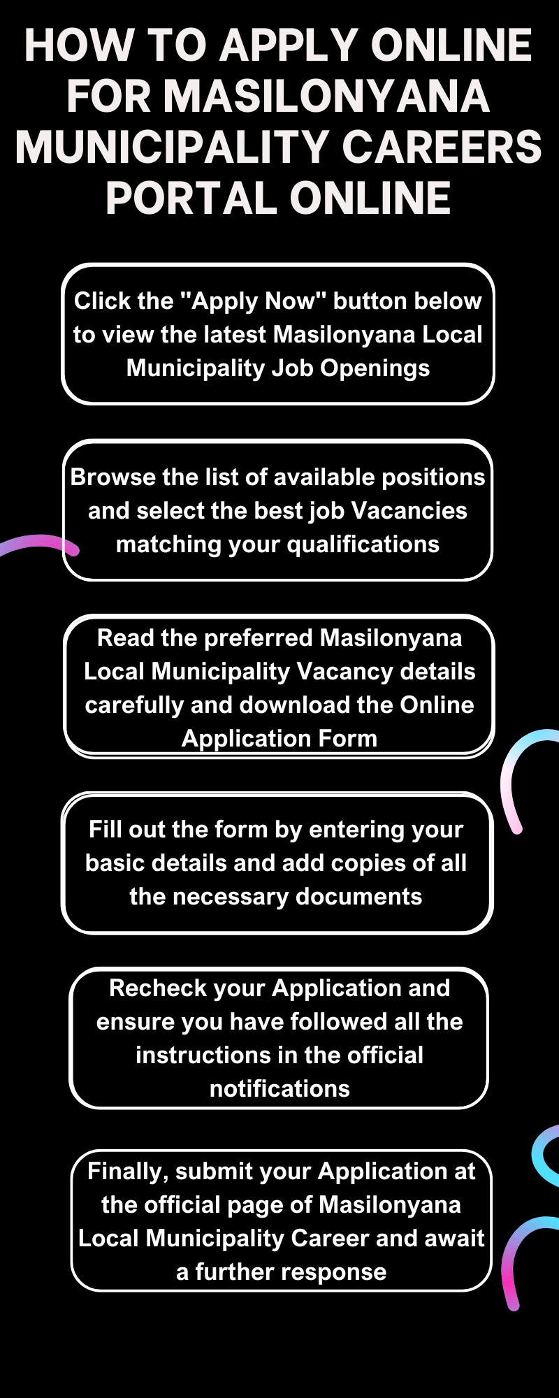 How to Apply online for Masilonyana Municipality Careers Portal Online