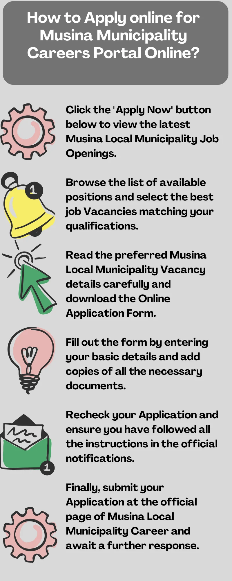 How to Apply online for Musina Municipality Careers Portal Online?